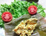 Foto langkah ke 4 dari resep Pepes Tahu Jamur Tiram Kemangi.