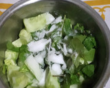 A picture of step 1 of Cucumber Cooler.