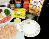 A picture of step 1 of Szechuan chicken.