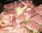 A picture of step 1 of Lamb stew.
