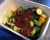 Une image de l'étape 6 de Courgettes tricolores grillées au romarin,tomate et marinade.