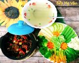 Hình bước làm 8 của món Kho quẹt chấm rau củ luộc