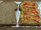 Simple egg salad sandwich