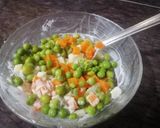 A picture of step 1 of Russian Salad Sandwich.