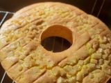 Bolu labu kuning panggang lembut topping keju