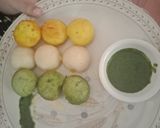 A picture of step 1 of Tricolour appe recipe.