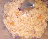 A picture of step 2 of Fried Indomitable and egg.