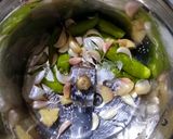 A picture of step 1 of Soya vegetable semi fried rice.