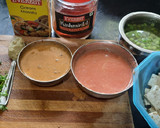 A picture of step 3 of Mutter paneer makhanwala.