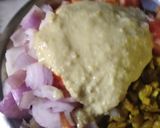 A picture of step 1 of ChhatuManjaPatraPoda(Bananastem Mushroom PatraPoda).