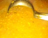 A picture of step 5 of Lentil dal.