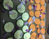 Foto del paso 4 de la receta: Atún a la plancha con calabacín y boniato al horno