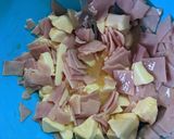 Foto del paso 2 de la receta: Tarta de jamón, queso y huevo
