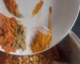 A picture of step 2 of دال چکن.