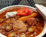 Lencsegulyás recept fázis 5 fotója