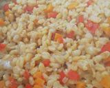 Une image de l'étape 5 de Blésotto avec carotte et poivron rouge 🤤.