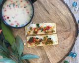 A picture of step 6 of Healthy Millet Soup with Achari Flatbread Crackers – Bajre Ka Raab.