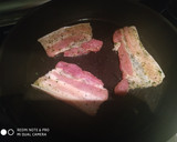 Foto del paso 2 de la receta: Montado de panceta a la plancha con queso y alioli