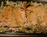 Foto del paso 7 de la receta: Salmón al horno con verduras y gulas