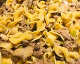 A picture of step 6 of Creamy Mushroom 🍄 Egg Noodle Dish.