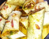 A picture of step 16 of Chicken Frankie Roll.