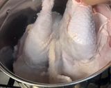 A picture of step 2 of Vietnamese Chicken Banana Flower Salad w/ Congee Soup| Cháo Gỏi Gà Bắp Chuối.