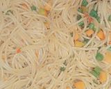 A picture of step 5 of Jollof spaghetti.