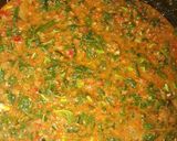 A picture of step 8 of Tuwon Shinkafa (Mashed Rice) and Groundnut Soup (Miyan Gyada).