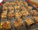 A picture of step 2 of Healthy No-Bake Oatmeal, Dates And Assorted Nuts Energy Bars.