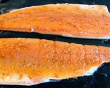 Foto del paso 4 de la receta: 153.🐟Trucha asalmonada al horno con mostaza y jamón🥓