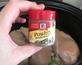 A picture of step 3 of Crockpot Chicken and Dumplings.