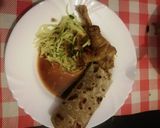 A picture of step 3 of Chapati#theme challenge.