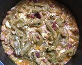 Foto del paso 6 de la receta: Canutos de habitas con tacos de jamón y huevo