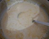 A picture of step 2 of Besan Halwa.
