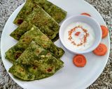 A picture of step 7 of Spinach paratha(palak paratha).