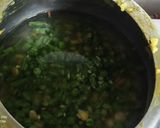 A picture of step 3 of Spinach Corn Ravioli in white sauce.