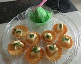 A picture of step 10 of Pani puri ice cream with potato mousse.