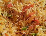 A picture of step 4 of Leftover Rice Schezwan Fried Rice.