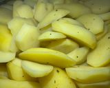 A picture of step 1 of Golden brown potatoes.