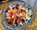 Une image de l'étape 12 de Salade multicolore à la pastèque et melon d'Espagne.