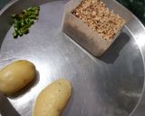 A picture of step 4 of Sabudana minty flavour samosa.