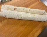 Une image de l'étape 5 de Roulés de wraps au saumon fumé et fromage frais.