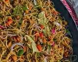 A picture of step 7 of Beef stir fry pasta.
