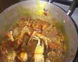 A picture of step 3 of Okro soup.