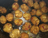 Foto del paso 7 de la receta: Albóndigas de berenjena con pollo y salsa de tomate