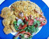 Foto del paso 9 de la receta: Arroz con lomo ahumado, huevo y maíz