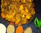 तोरी आलू छिलकों की सब्जी (tori aloo chikle ki sabzi reicpe in Hindi) रेसिपी चरण 4 फोटो