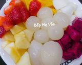 Hình bước làm 4 của món Chè khúc bạch trái cây