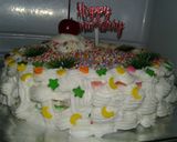 Foto langkah ke 7 dari resep Rainbow Checkerboard Cake *versi oven.