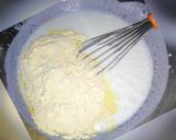 A picture of step 2 of Karhi pakora.